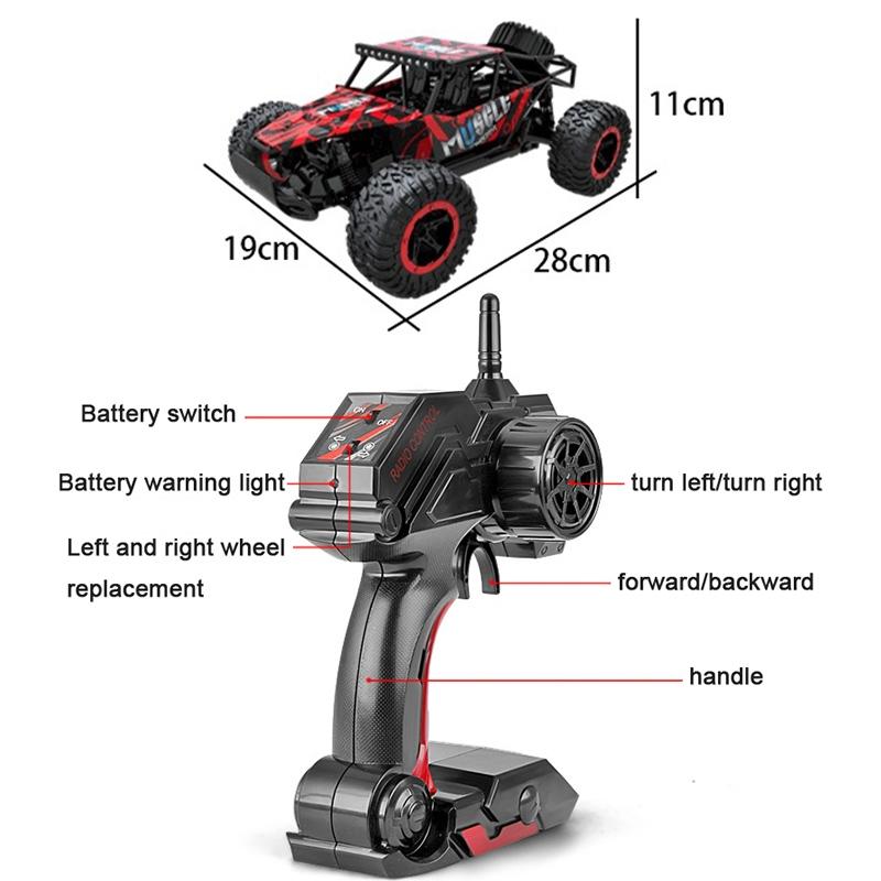 1 16 Wireless R / C Drift Car - 2.4G Remote Control Off-Road 4Wd Yellow-1915196643297333252