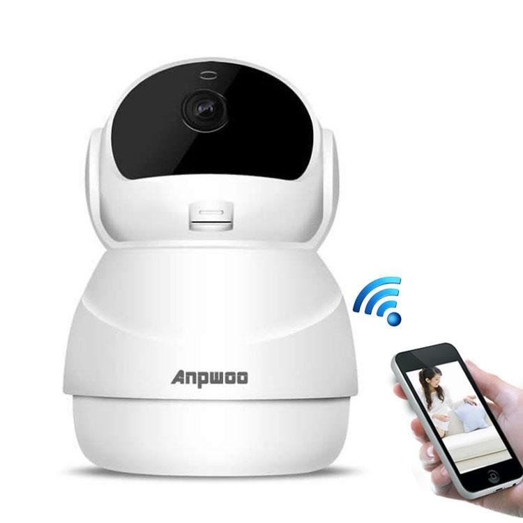 Wireless Hd Ip Camera With Motion Detection & Night Vision - 128Gb Tf Card Support White-1915196642362003457