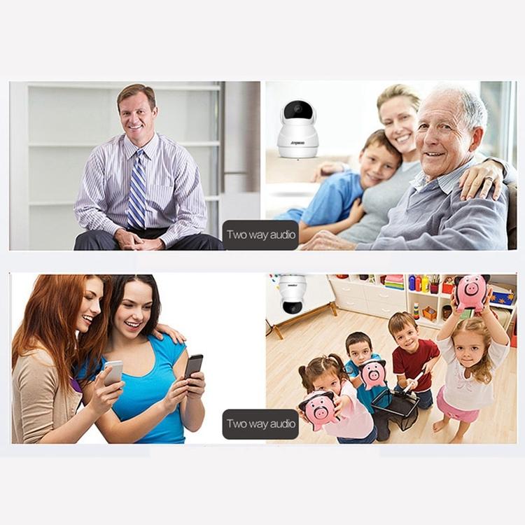 Wireless Hd Ip Camera With Motion Detection & Night Vision - 128Gb Tf Card Support White-1915196642362003460