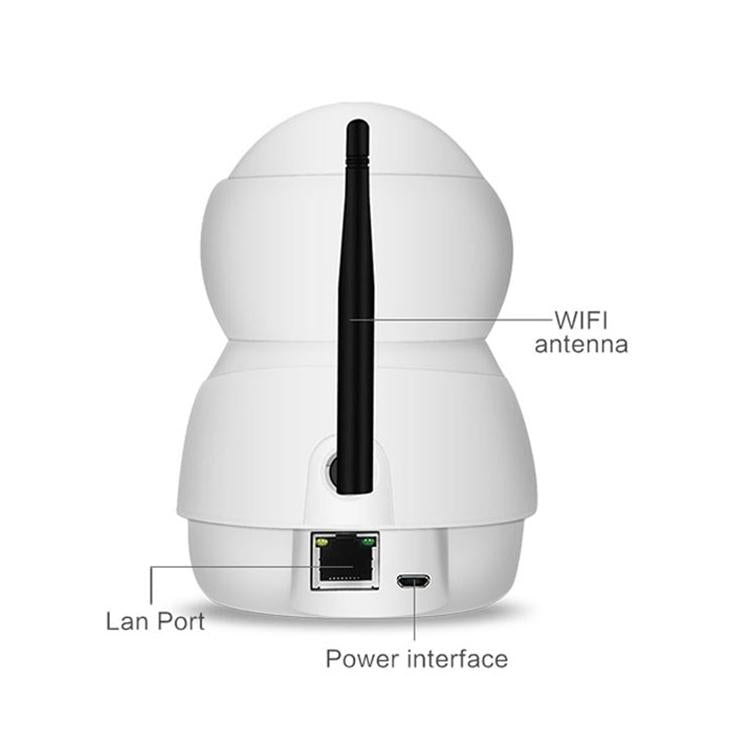 Wireless Hd Ip Camera With Motion Detection & Night Vision - 128Gb Tf Card Support White-1915196642362003463