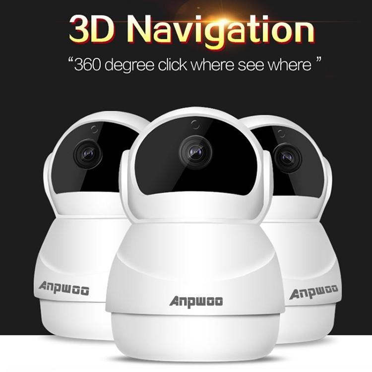 Wireless Hd Ip Camera With Motion Detection & Night Vision - 128Gb Tf Card Support White-1915196642362003465