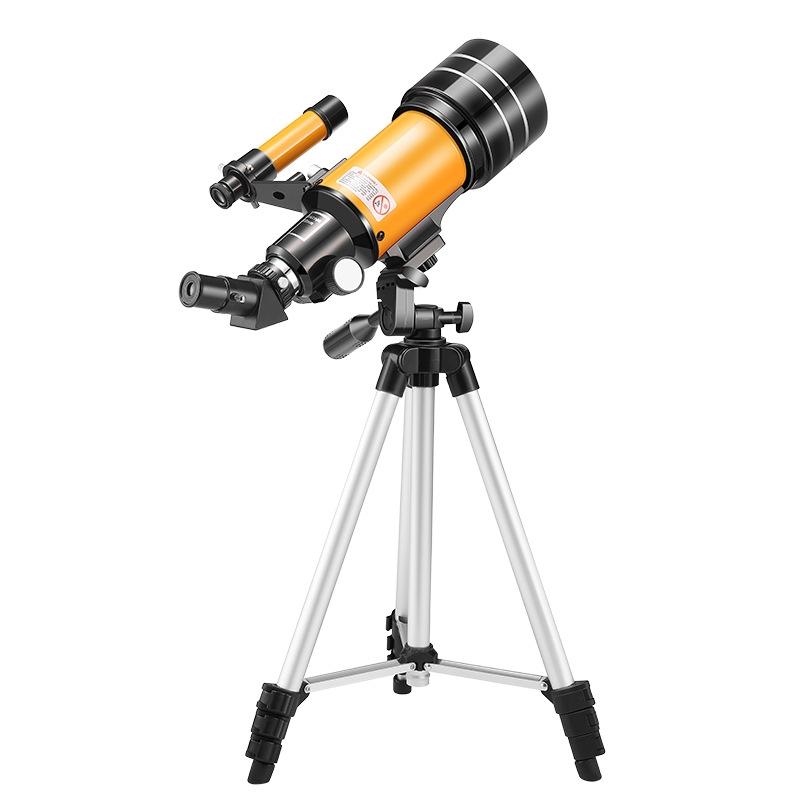 Stargazing Telescope For High-Definition Astronomical Viewing - Black / Yellow-1915196643762901000