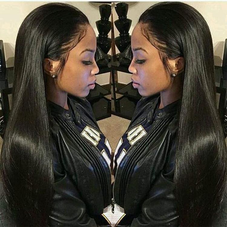 26 Straight Lace Front Human Hair Wig - Style 2 No Code - Natural Look-1922443439690092551