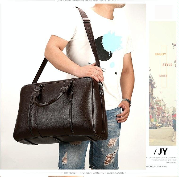 Large Leather Gym & Travel Bag - Spacious & Stylish-1915196644224274441