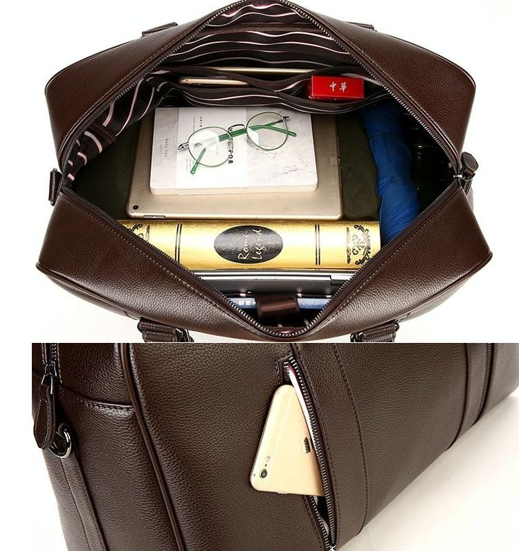 Large Leather Gym & Travel Bag - Spacious & Stylish-1915196644224274440