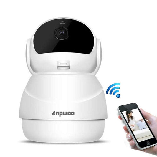 Wireless Hd Ip Camera With Motion Detection & Night Vision - 128Gb Tf Card Support White-1915196642362003457