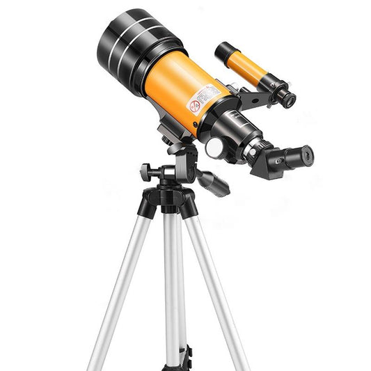 Stargazing Telescope For High-Definition Astronomical Viewing - Black / Yellow-1915196643762900993