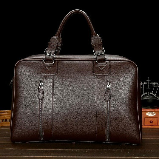 Large Leather Gym & Travel Bag - Spacious & Stylish-1915196644224274433