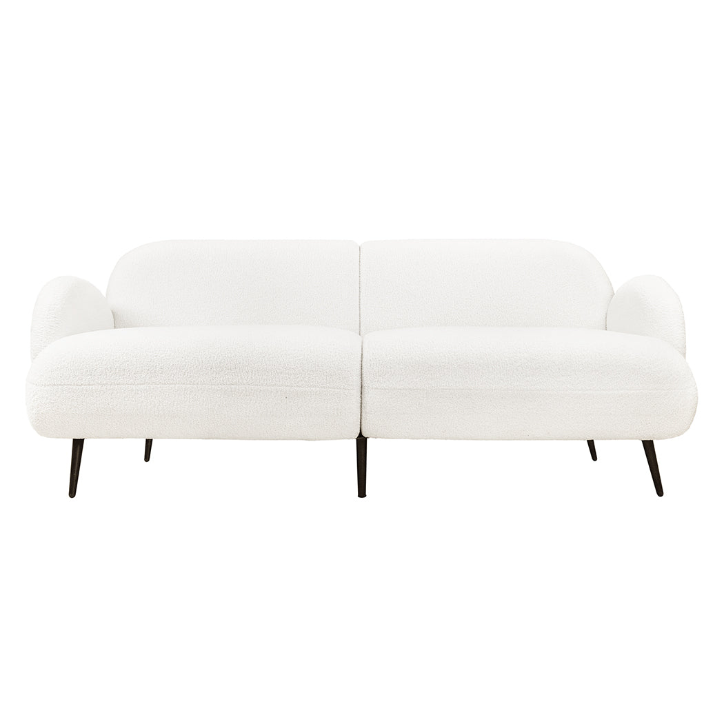 Levede Cloud Sofa 3 Seater Sherpa Fleece White-1910112206943555585