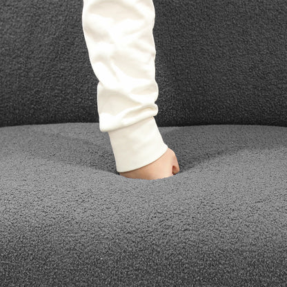 Levede Cloud Sofa 3 Seater Sherpa Fleece Beige-1910112207107133445