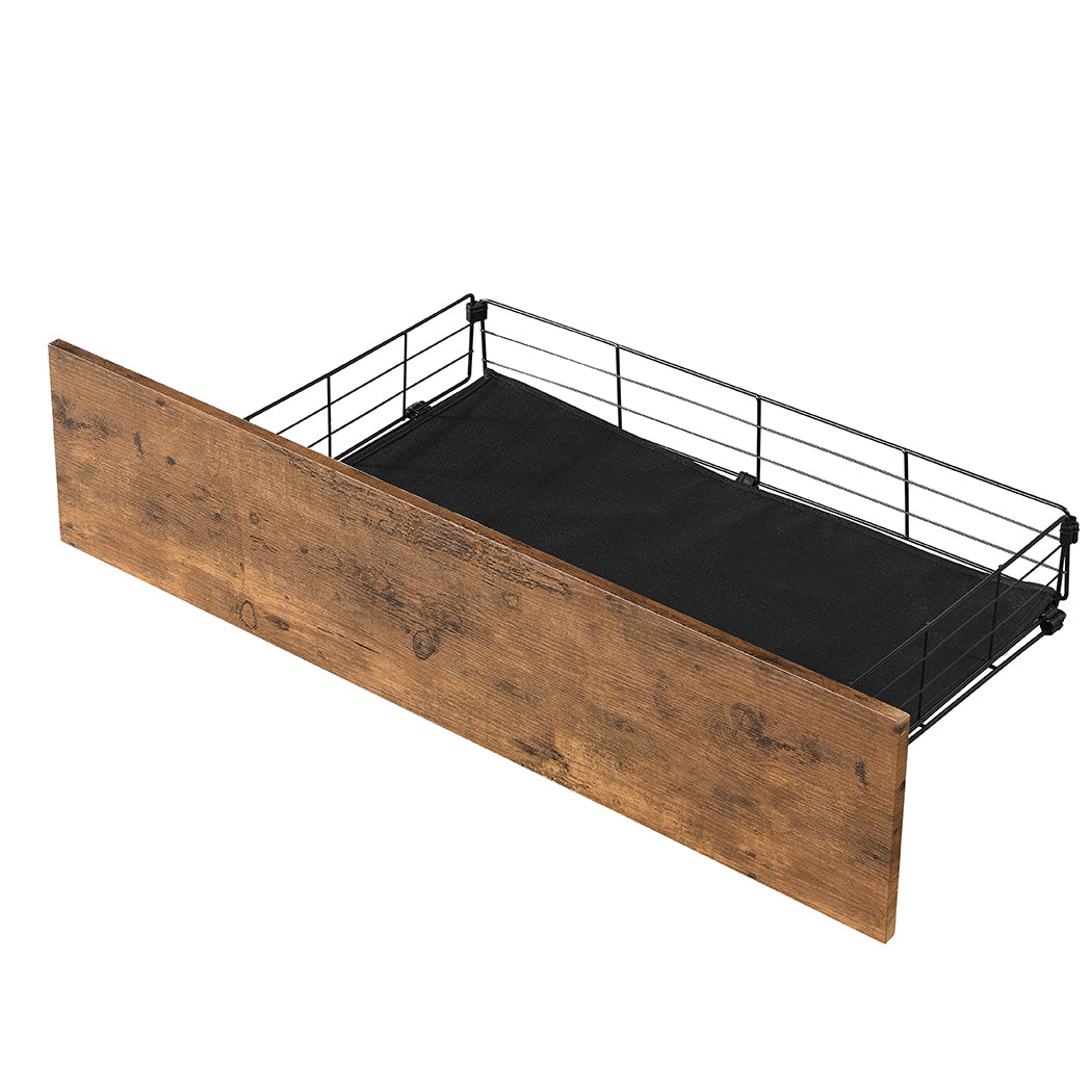 Levede Double Bed Frame RGB LED 4 Drawers USB-1922082151415812101